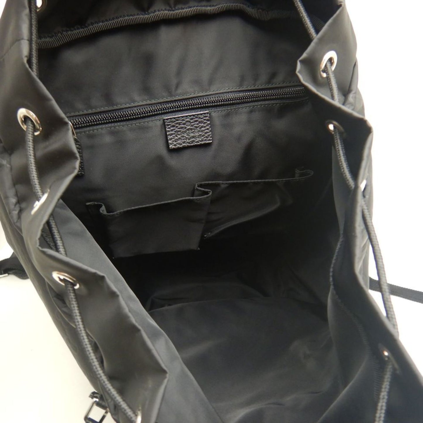 Gucci Daypack 387071 Backpack In Gg Nylon And Leather