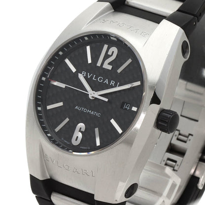 Bvlgari Eg40 Ergon Carbon Watch Stainless Steel Rubber