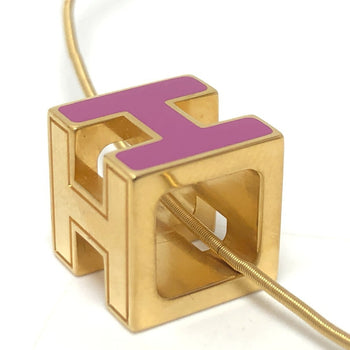 Hermes H Cube Carage D'Ash Lacquer Necklace For Women