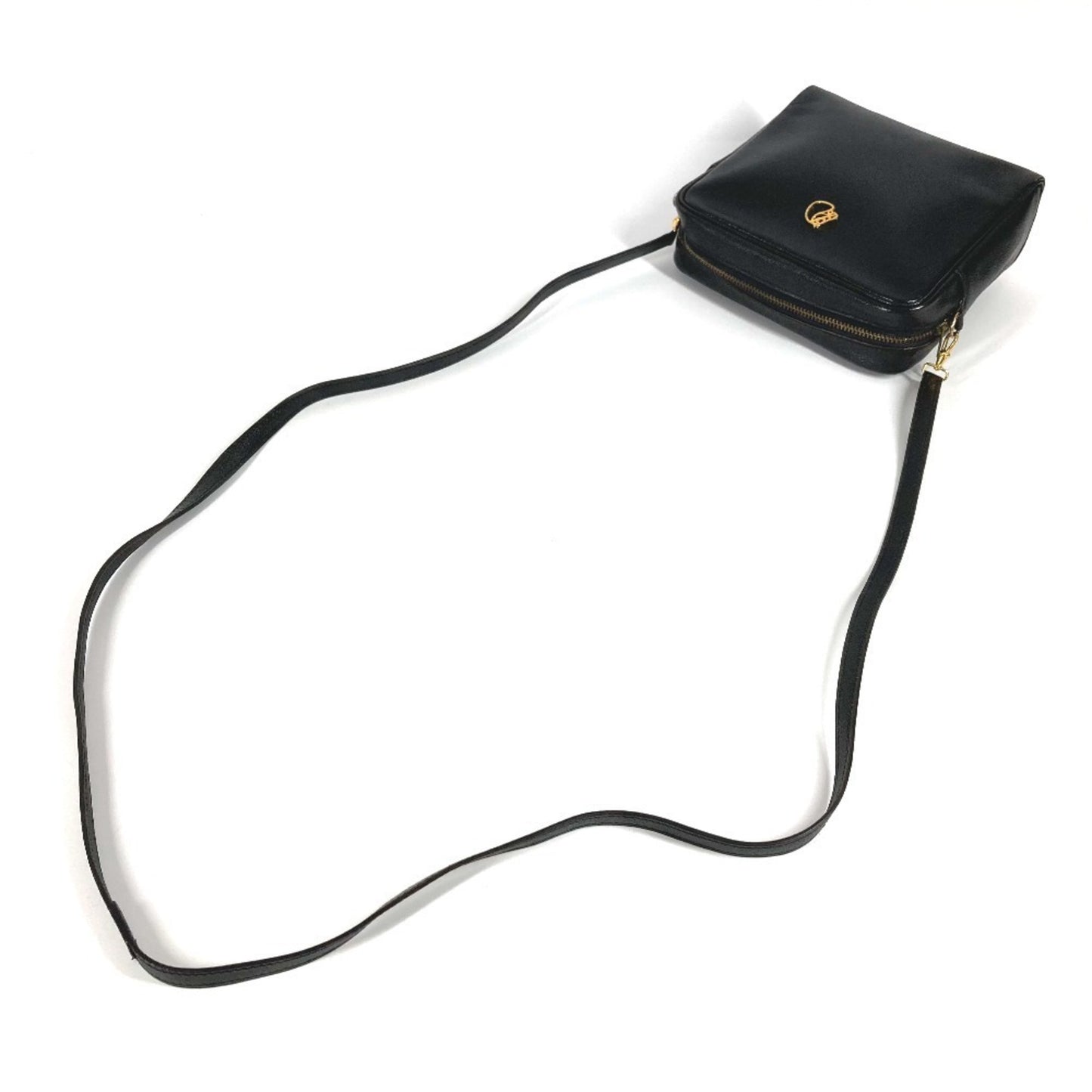 Hermes Jockey Horse Cheval Pochette Shoulder Bag In Black Leather