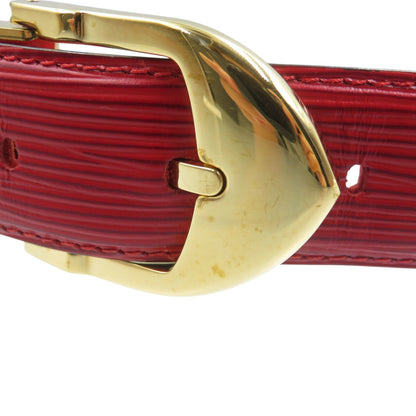 Louis Vuitton Epi Santur Classic Leather Belt With Gold Hardware