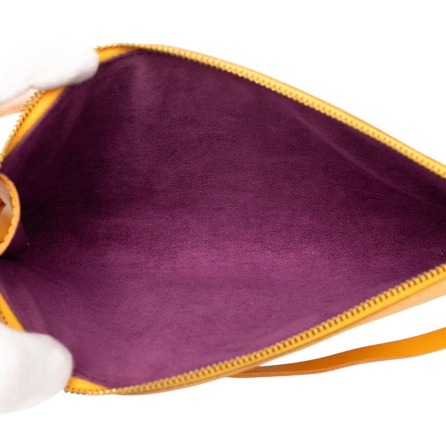 Louis Vuitton Epi Pochette Accessory Pouch Handbag M52959 Tassili Yellow Leather