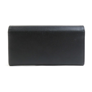 Chanel Long Wallet Deauville Caviar Leather Black
