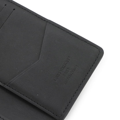 Louis Vuitton Monogram Shadow Organizer De Poche Card Case In Black Leather With Rfid Holder