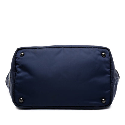 Prada 2-Way Shoulder Bag/Handbag 1Bg959 Navy/Black Nylon/Leather