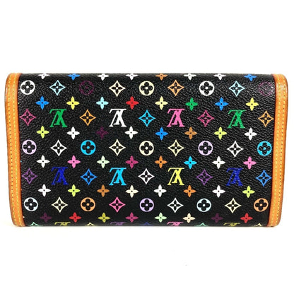 Louis Vuitton M92658 Monogram Multicolore Porte Tresor International Tri-Fold Long Wallet In Canvas