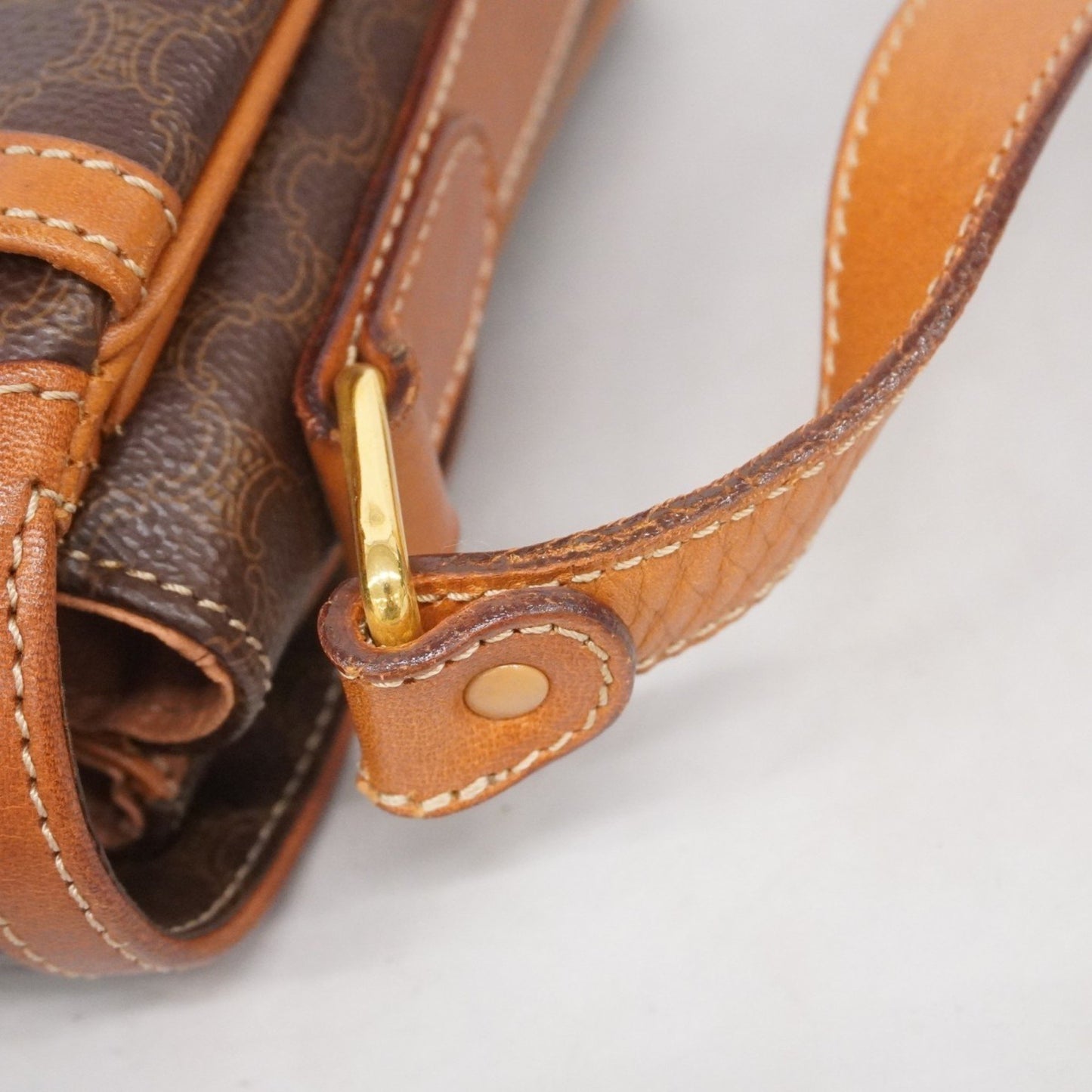 Celine Shoulder Bag Macadam Brown