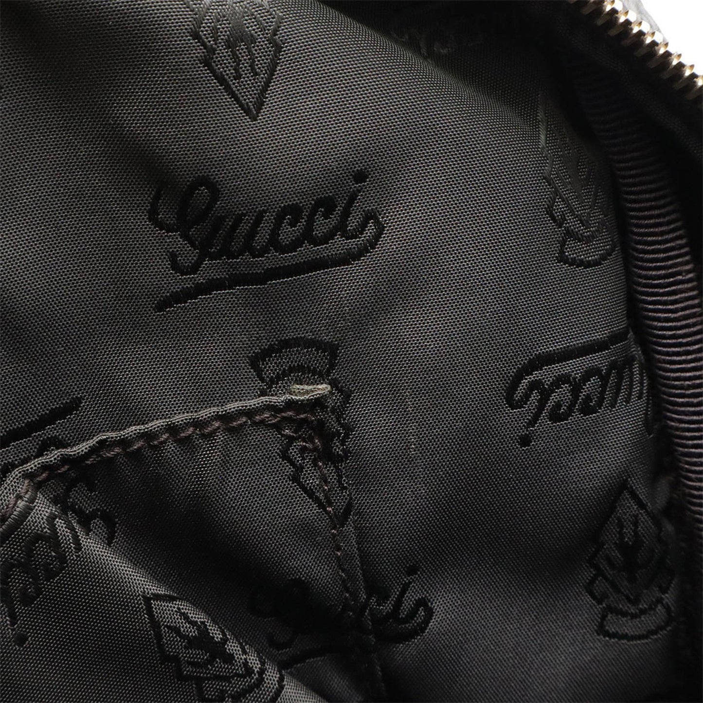 Gucci Guccissima Shoulder Bag Leather Dark Brown 201448