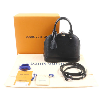 Louis Vuitton Alma Bb (M24645) Epi Leather Noir 2-Way Handbag/Shoulder Bag