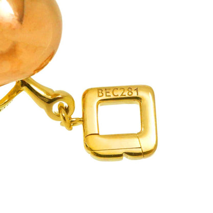 Louis Vuitton Apple Motif Pendant Top In 18K Pg/Yg Pink/Yellow Gold 750 Charm