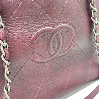 Chanel Chanel Shoulder Bag Matelasse Wine Red Tote Handbag Chain