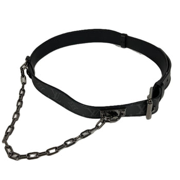 Louis Vuitton M0179V Monogram Eclipse Santur Signature Chain 35Mm Belt In Canvas