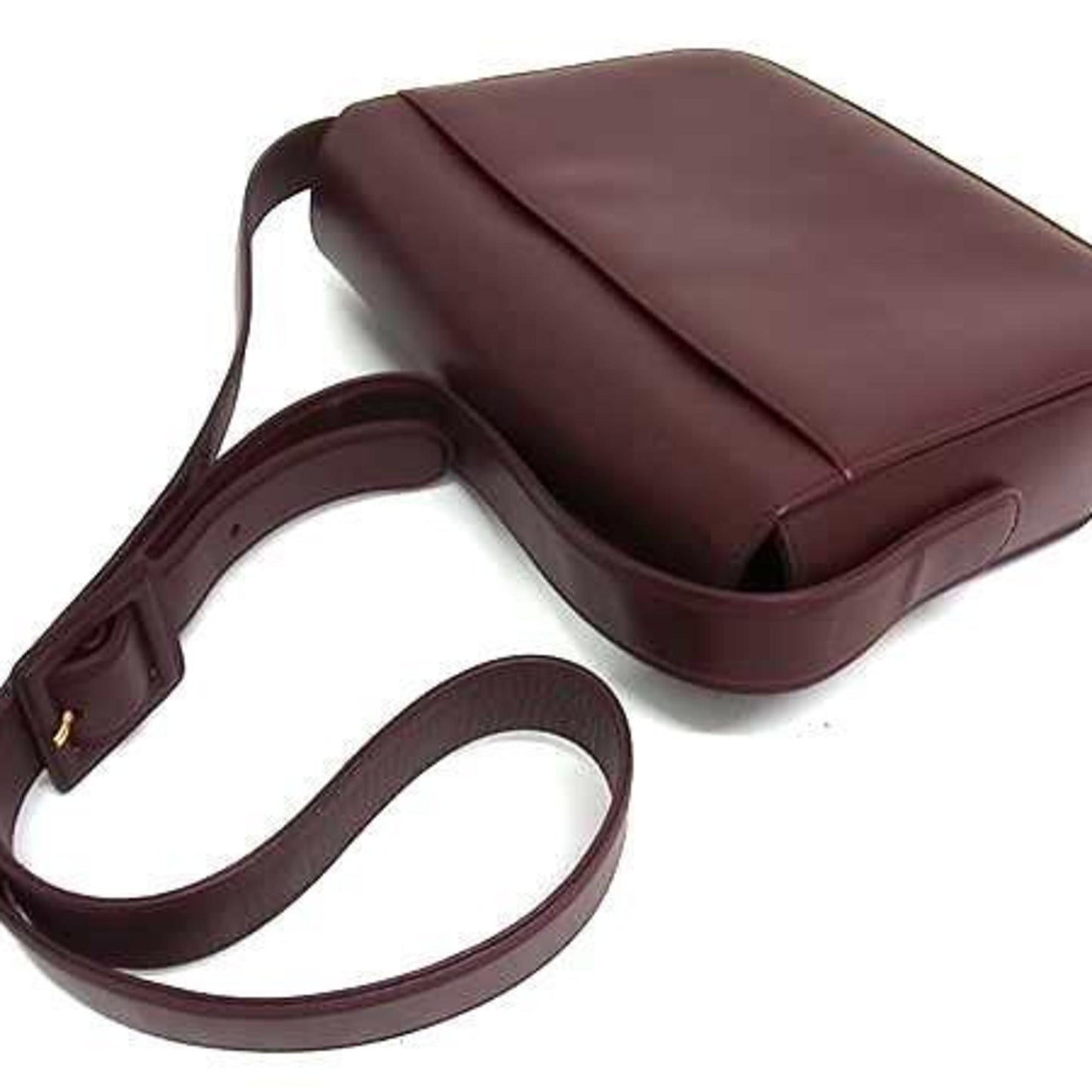 Cartier Must Line Turnlock Shoulder Bag In Bordeaux Leather