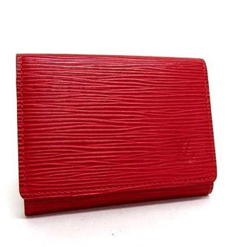 Louis Vuitton Louis Vuitton Envelope Carte De Visite Business Card Case M5658E Rouge (Red) Epi