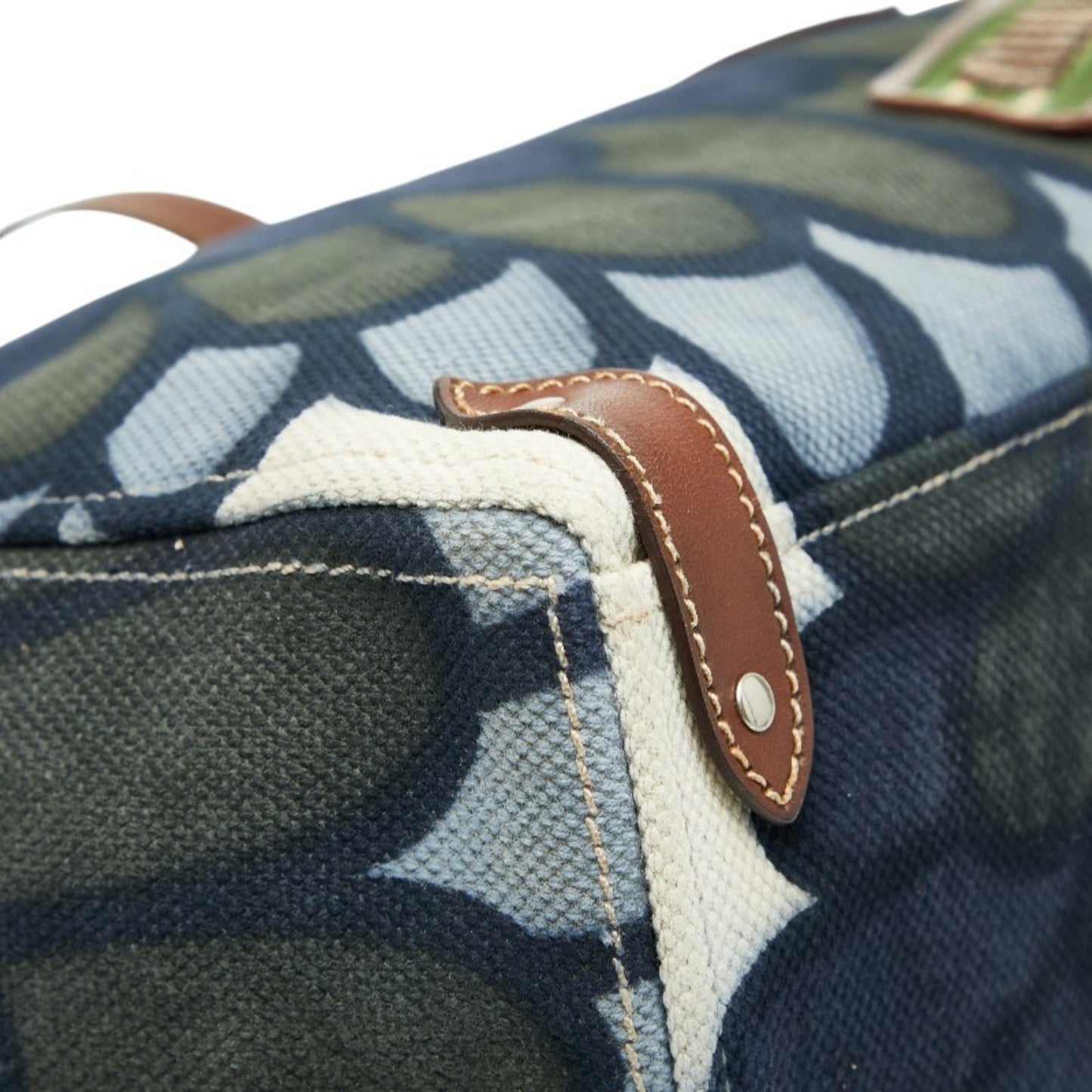 Miu Miu Miu Logo Flower Hana Handbag Tote Bag In Navy