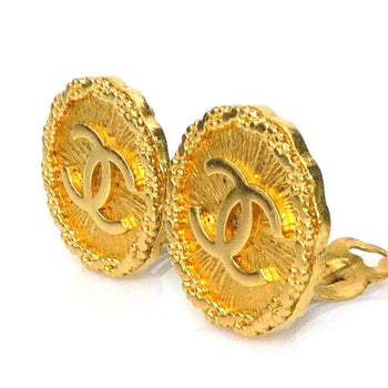 Chanel Metal Gold Earrings