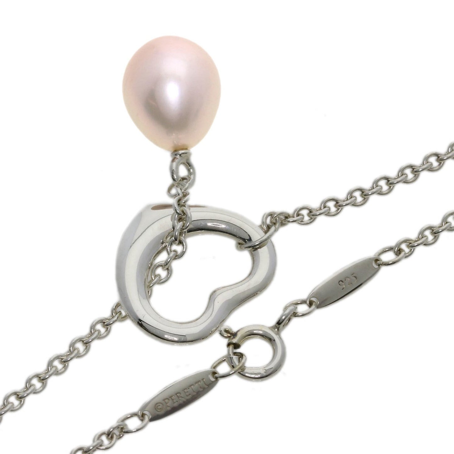 Tiffany & Co. Freshwater Pearl Heart Lariat Necklace In Silver