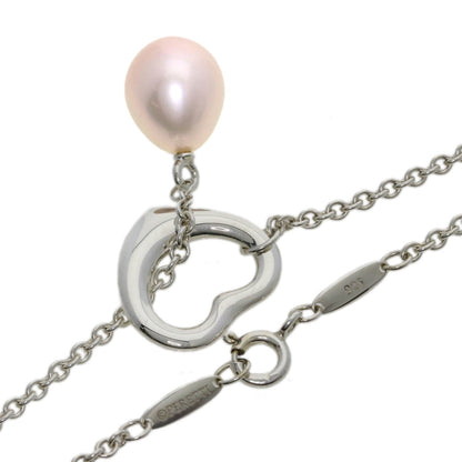 Tiffany & Co. Freshwater Pearl Heart Lariat Necklace In Silver