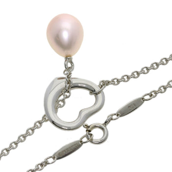 Tiffany & Co. Freshwater Pearl Heart Lariat Necklace In Silver