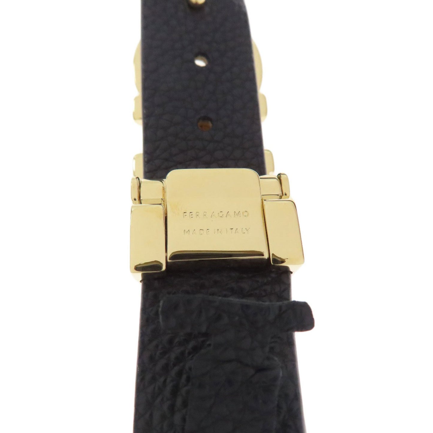 Salvatore Ferragamo Gancini Hardware Leather Belt