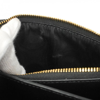 Christian Dior Cannage Miska 12 Shoulder Bag In Black Leather