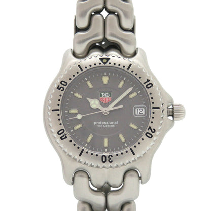 Tag Heuer Cell Date Wg1113-0 Professional Quartz Watch In Stainless Steel Gray 0233