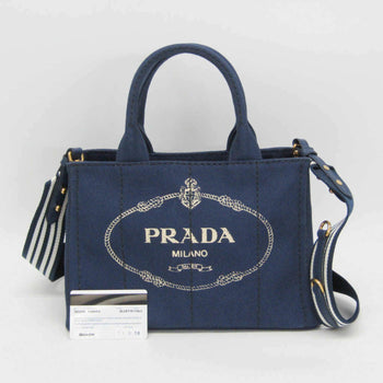 Prada Canapa S Size 1Bg439 Women'S Canvas Shoulder Bag