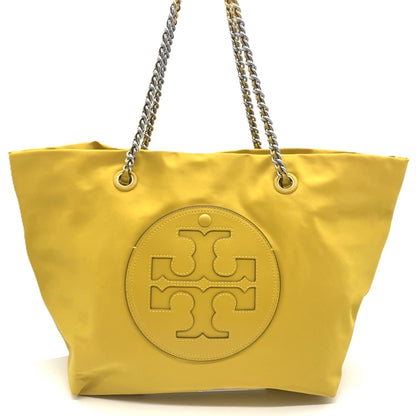 Tory Burch Ella Chain Tote In Yellow Nylon