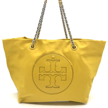 Tory Burch Ella Chain Tote In Yellow Nylon