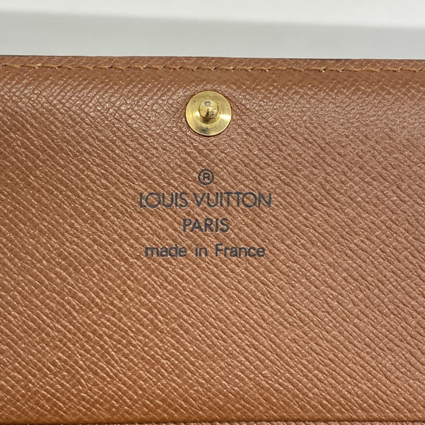 Louis Vuitton Monogram Porte Monnaie-Vieux-Tresor Wallet M61730 Brown