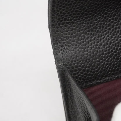 Chanel Matelasse Business Card Case In Caviar Leather