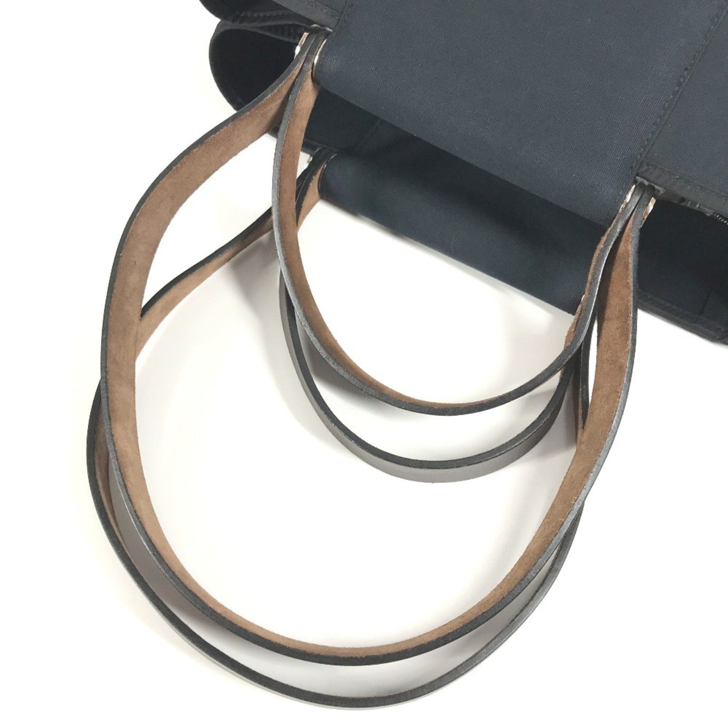 Hermes Cabag Elan Pm Shoulder Bag/Tote Bag In Leather/Canvas