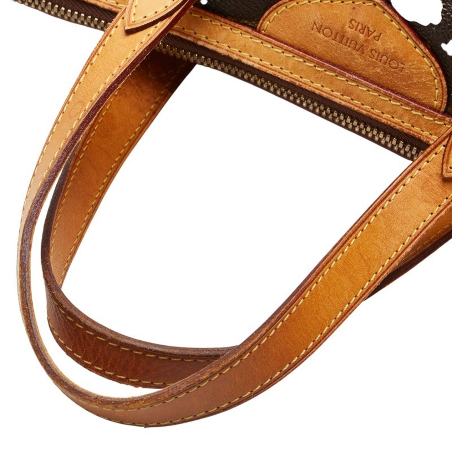 Louis Vuitton Monogram Palermo Pm Handbag Tote Bag M40145 Brown Leather