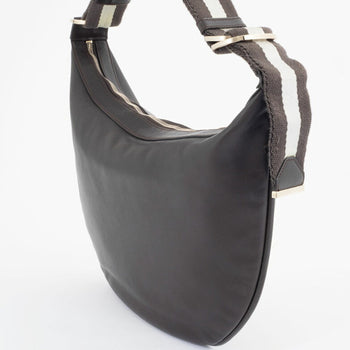 Gucci Leather Round Shoulder Bag 00141810 Dark Brown