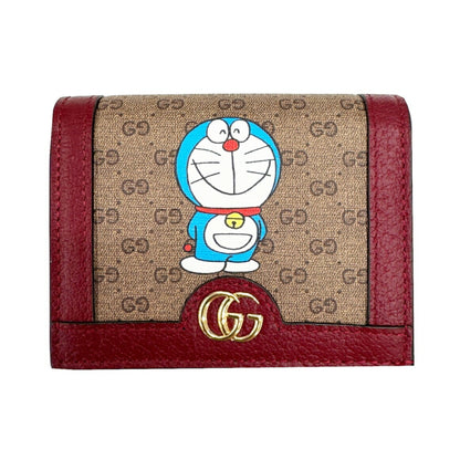 Gucci Doraemon Collaboration 647788 Bifold Wallet For Men And Women