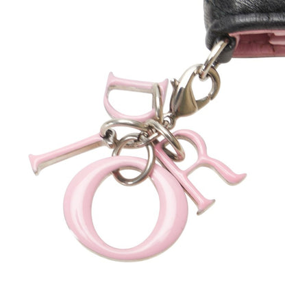 Christian Dior Dior Cannage Lady Business Card Case In Black