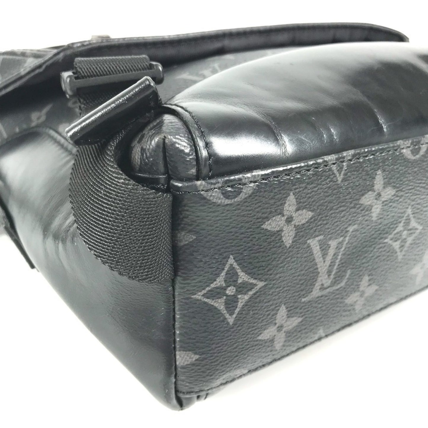 Louis Vuitton M40511 Monogram Eclipse Messenger Voyage Pm Crossbody Flap Shoulder Bag In Canvas