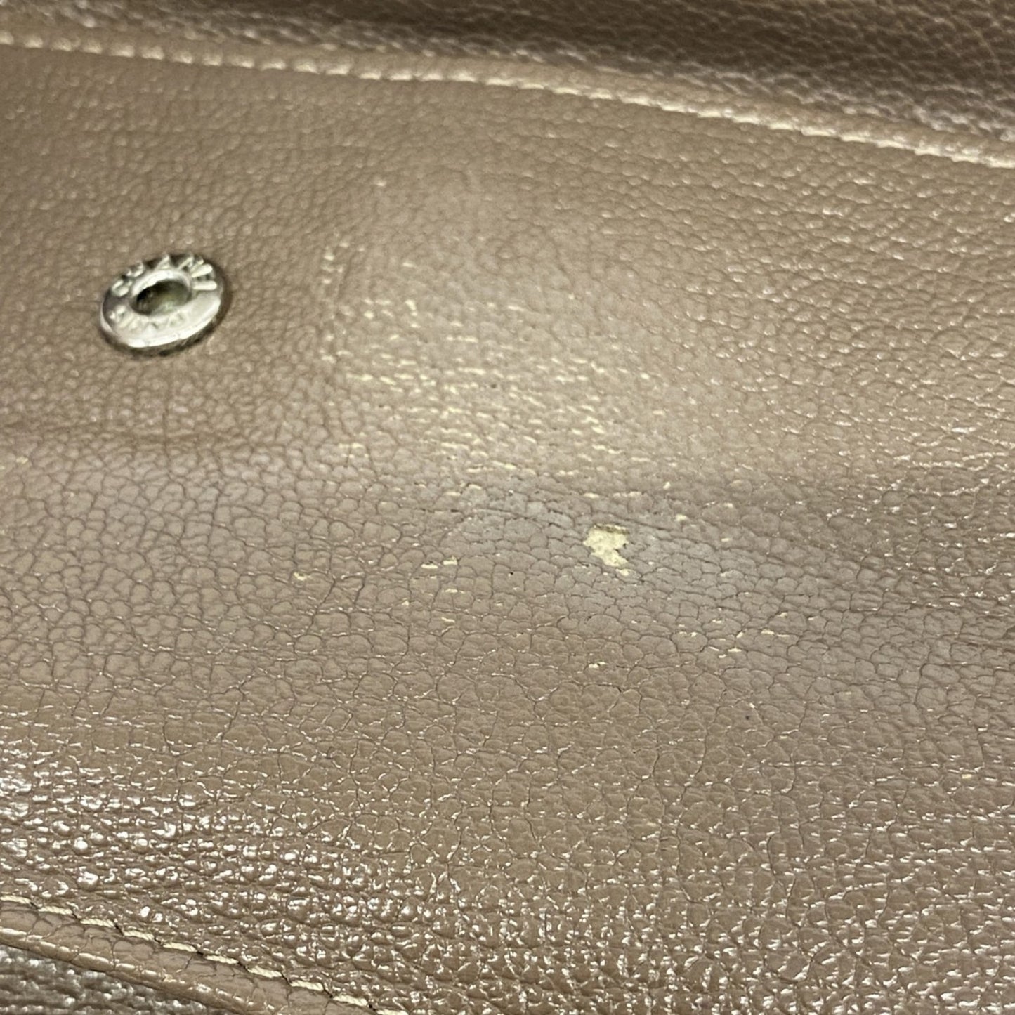 Chanel Tri-Fold Long Wallet Bicolor Leather Black Brown