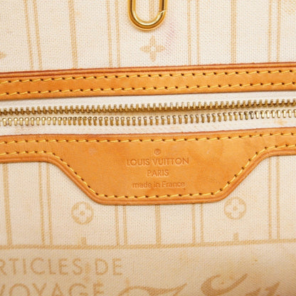 Louis Vuitton Tote Bag Damier Azur Neverfull Mm N51107 White