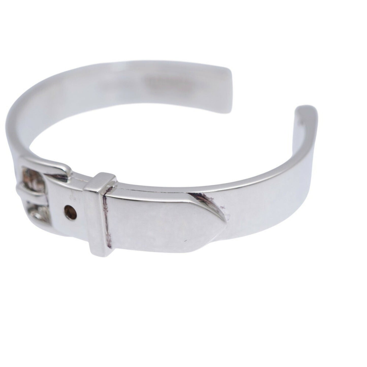 Hermes Boucle Cellier Bangle Silver 925 Bracelet 1059Hermes