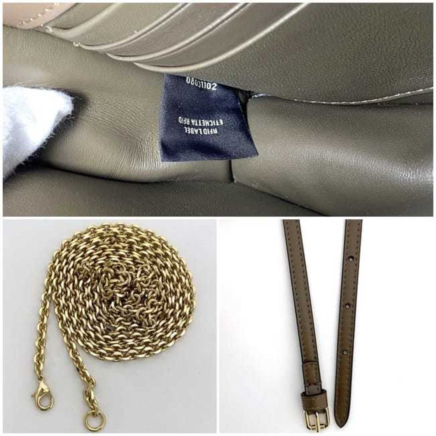 Fendi 2-Way Chain Shoulder Bag Brown Ff Diamond Zucca 8M0488 F-20403 Leather Fendi Flap Embossed