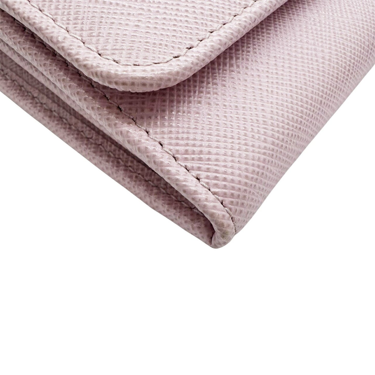Prada Saffiano Pink Long Wallet For Women