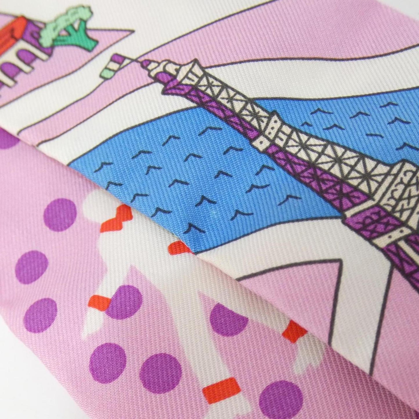 Hermes Les Nouveaux Amoureux Twilly Scarf 063329S