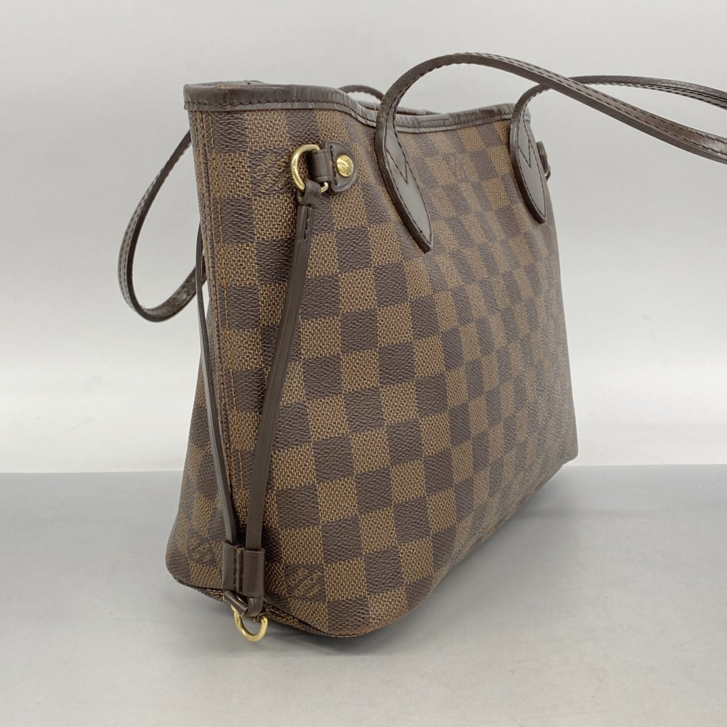 Louis Vuitton Damier Neverfull Pm Tote Bag N51109 Ebene