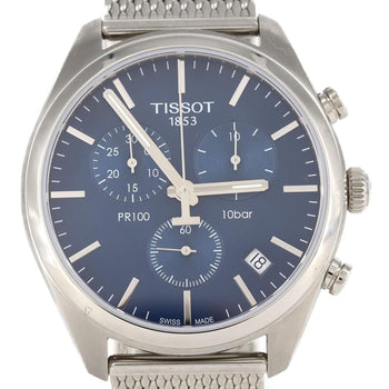Tissot Pr100 Chronograph T101.417.11.041.00 Ss Wristwatch Quartz