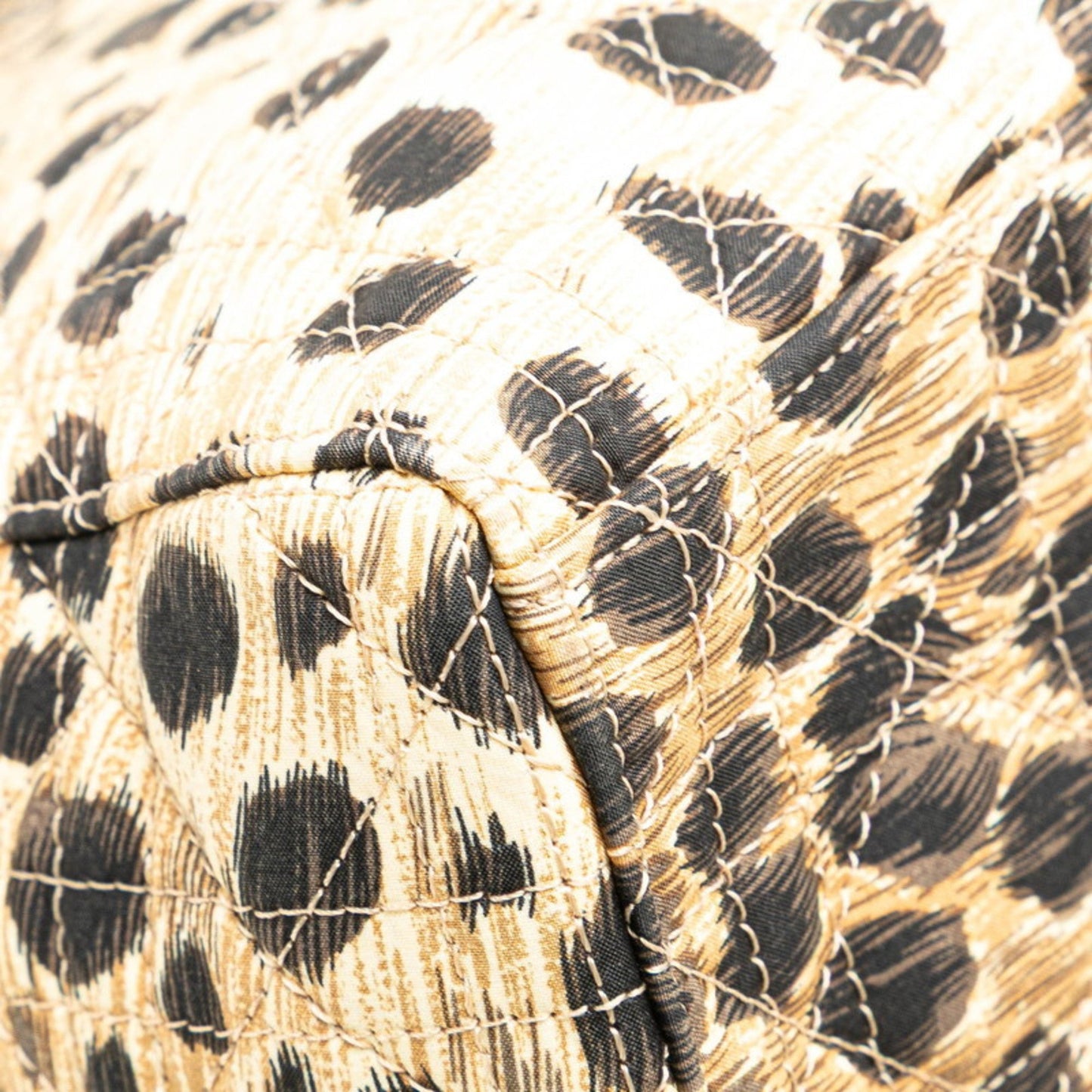 Christian Dior Dior Lady Cannage Leopard Print Handbag/Shoulder Bag