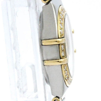 Polished Omega Constellation Diamond 18K Gold Steel Watch 1267.30 Bf581978
