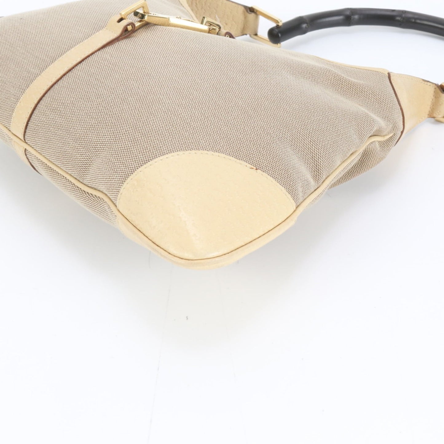 Canvas - Gucci Handbag - Shoulder Bag Bamboo - Leather
