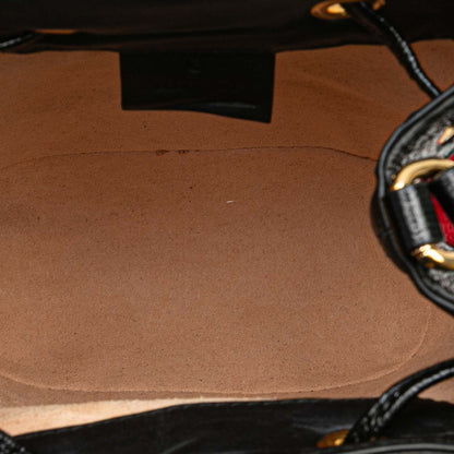 Gucci Ophidia Crossbody Shoulder Bag 550620 Red Black Leather Suede