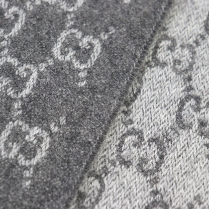 Gucci 391531 50% Cashmere Scarf With Gg Logo